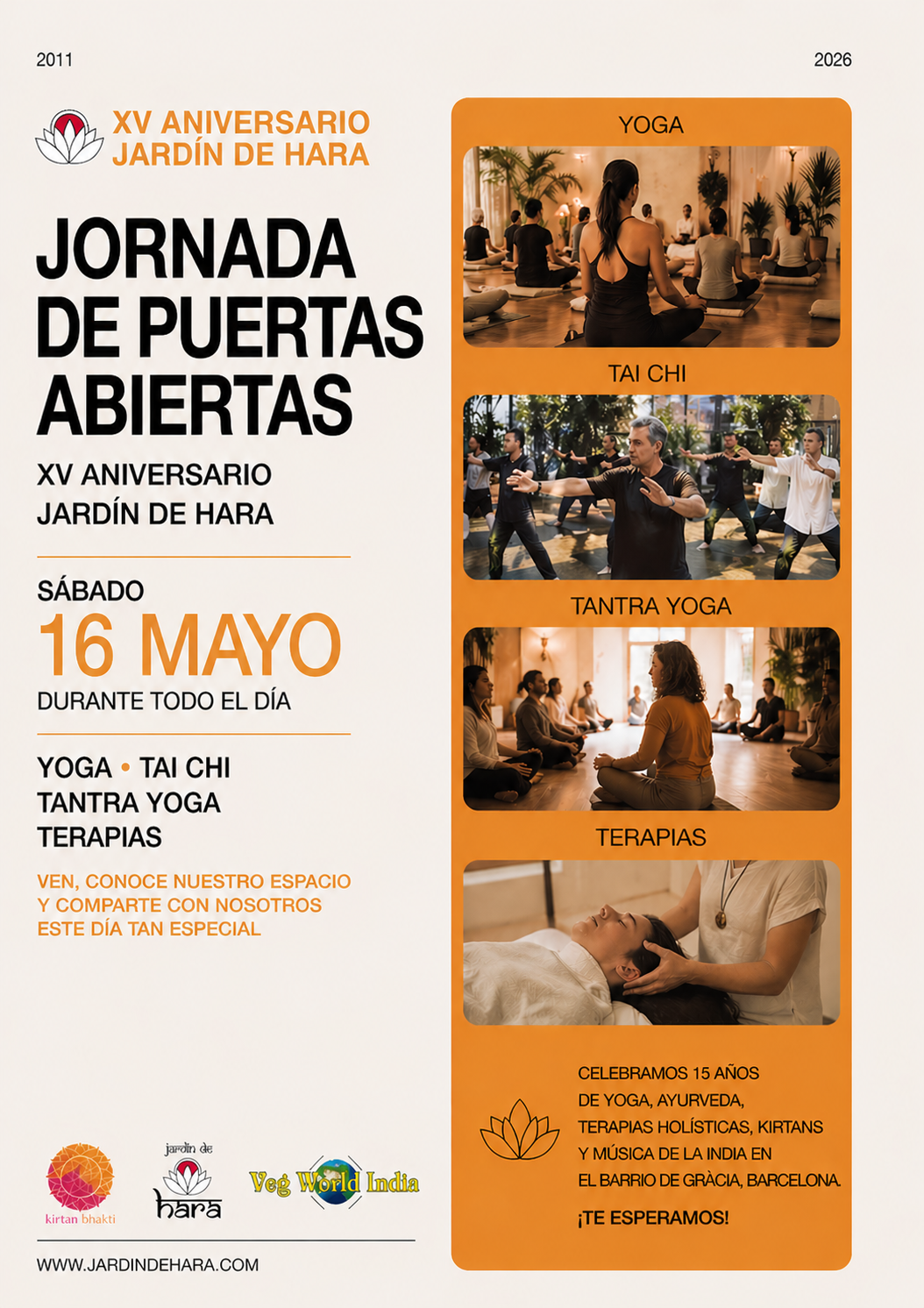 16 de mayo: Jornada de Puertas Abiertas – XV Aniversario Jardín de Hara