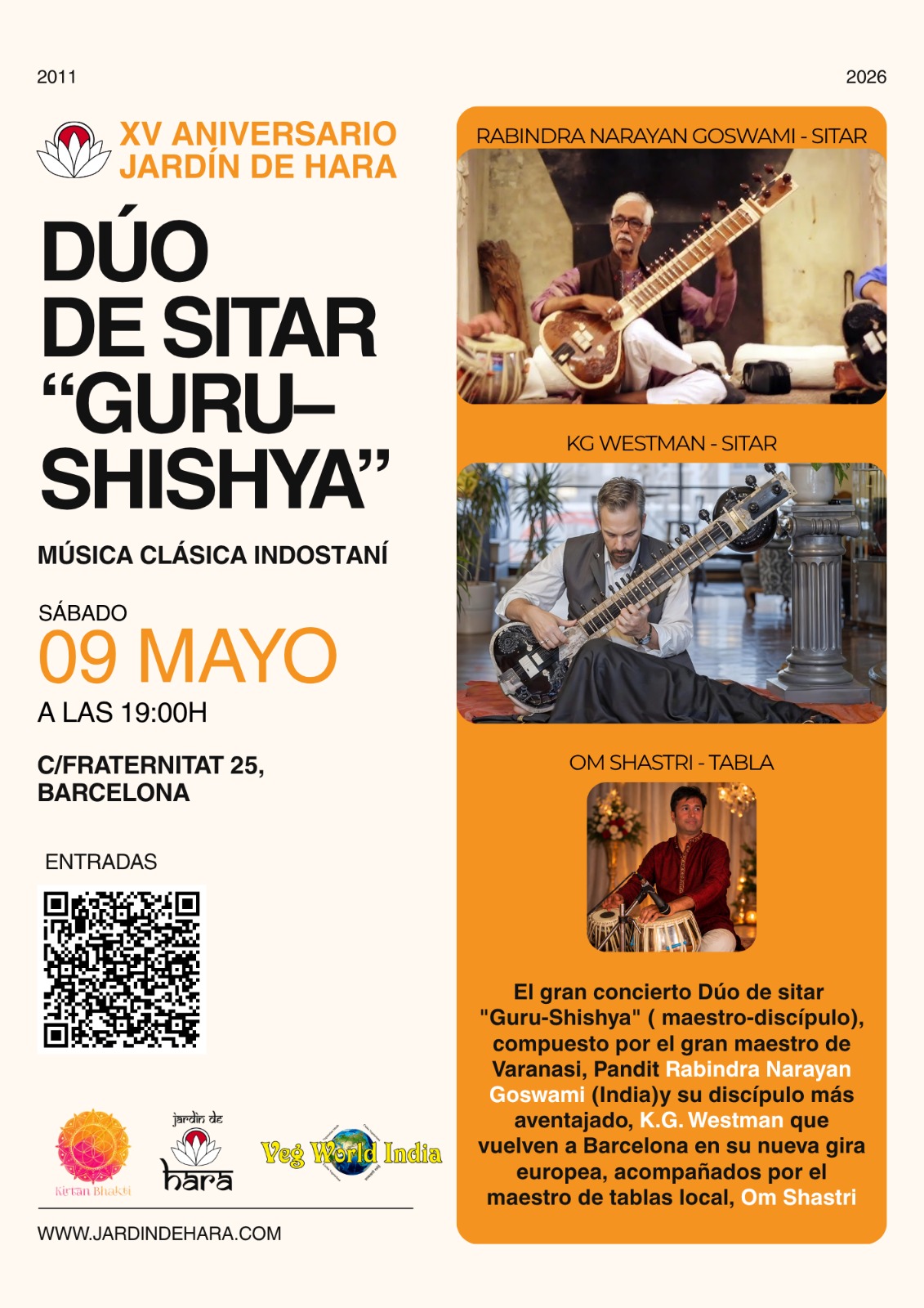 DÚO DE SITAR «GURU-SHISHYA»